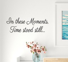 Wall Decal Moments Time Home Love Interior Vinyl Decor Black gz507