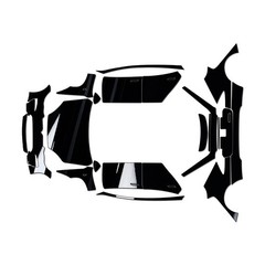 Tesla Model S 21-24 PreCut Paint Protection Film Piano Black Wrap Color Change
