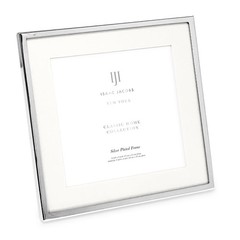 6×6 (Matted 4×4) Silver Metal Picture Frame, Classic Metal Photo Frame Made F…