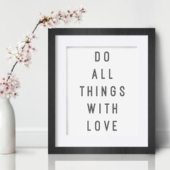 Love Inspirational Wall Art Print Motivational Quote Poster Decor Gift for her
