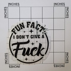 Don’t care Vinyl Decal Funny adult humor Sticker Car Window Laptop Decal 3.5 in