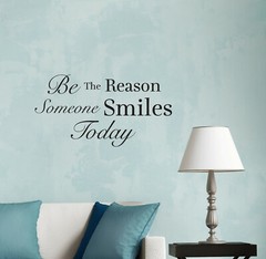 Wall Decal Motivation Phrase Quote Smiles Positive Interior Vinyl Decor gz452