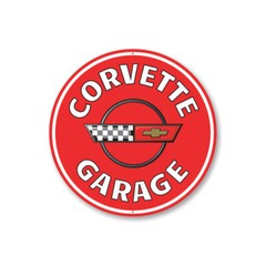 Corvette Garage Car Sign, Chevy Sign, Novelty Car Sign, Garage Aluminum Sign