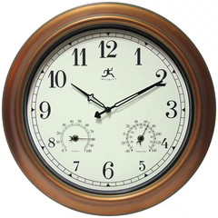 Craftsman 18 In. W X 18 In. L round Outdoor Wall Clock