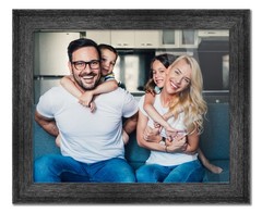 11×22 Frame Black Barnwood Picture Frame Photo Frame UV Acrylic, Acid Free