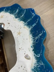Custom Made Ocean Beach Theme Mirror 24×24