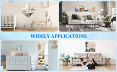 8×6 Inches Self Adhesive Acrylic Mirror Tiles 0.2mm Waterproof Flexible