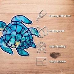 Ocean Sea Turtle Decal Waterproof Vinyl Sticker for Car Window Tumbler 5 H»