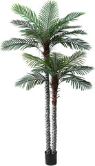 Nafresh 8Ft Tall UV Resistant Faux Palm Tree, 96In Artificial Palm Tree Indoor O