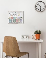 Inspirational Bible Verse Wall Art: God Says You Are Wall Sayings Flowers in …