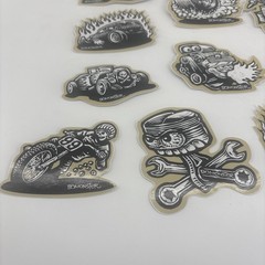 Lot of 18 BOMONSTER Hot Rod Vehicle Vinyl Stickers