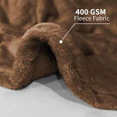Reversible Large Faux Fur Fleece Throw Super Soft Light Weight Sofa Bed Blanket