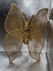 Handwoven Vintage Boho Wall Hanging Butterflies Decor Set Of Two