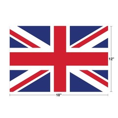 United Kingdom Union Jack Flag Cool Wall Decor Art Print Poster 12×18