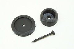 Wall Mounted Door Knob Bumper Wall Protector (WHITE/BLACK)