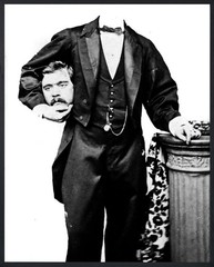 13842.Decor Poster.Room wall Interior Retro art design.Man without head.Magician