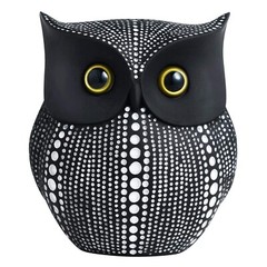 Decorative Unique Black Resin Owl Statue, Showpiece For Home Decor Item 1 Pcs.
