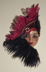Unique Creations Women of color, Black Lady Small Face Mask Hanging, wall Decor