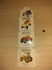 Hanging Tin Miscellaneous Papers Holder – 1960’s
