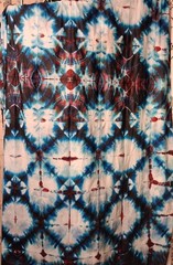 72X42in 100% Cotton Handmade Quality Shibori Inspired Tie Dye Tapestry/wall Art.