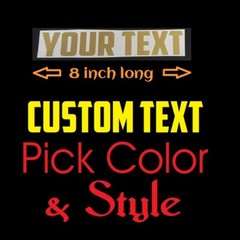 1- 8″ Personalized Custom Name Decal Vinyl Sticker Car Truck Door Laptop Window