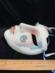 Vtg 1988 Clay Art USA Ceramic 7.75 in. Decorative Mask Wall Art