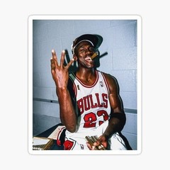 michael jordan basketball nba Sticker Gloss Laminate l Waterproof uv resistant