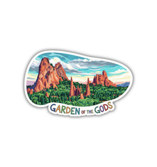 Garden of the Gods Colorado Fridge Magnet or Laptop Sticker