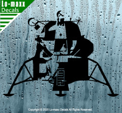 Apollo 11 Lunar Module NASA Art Custom Design High Quality Die Cut Vinyl Decal