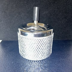 Crystal Diamonds Ashtray Portable Smokeless Stand Cylinder Fairy Silver Bling