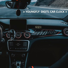 Small Digital Clock, Mini Car Dashboard Clock Battery Operated, Car Truck Dashbo