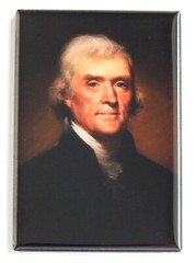 Thomas Jefferson FRIDGE MAGNET portrait