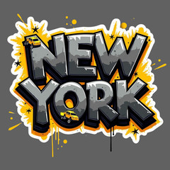 New York Sticker Vinyl Decal Graffiti Urban Taxi Street Art NYC Style