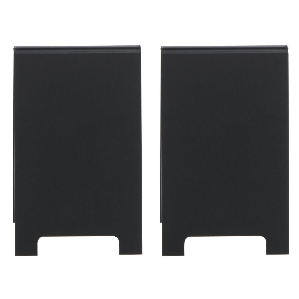 HUBERT® A-Frame Sign Holder Black Matte Plastic – 4″L x 6″H