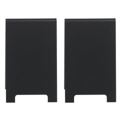 HUBERT® A-Frame Sign Holder Black Matte Plastic – 4″L x 6″H