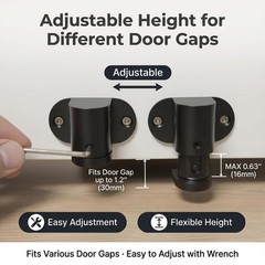 1 Pack Magnetic Door Stopper – Adjustable Magnetic Door Stop for Bottom of Do…