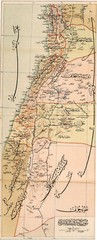 Middle East Map Poster Syria and Beirut Ottoman Empire 1909 Historical Art Print
