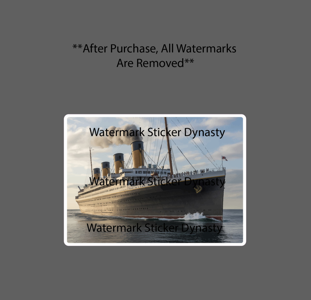 Titanic Sticker Waterproof Decal Ship Realistic Sailing History Gift NEW