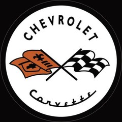 New Chevrolet Corvette ’53 Logo Round Decorative Metal Tin Sign Chevy