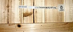 Large Beachy Rustic Farmhouse Wooden Pine Sign Printed Black on White Prehung