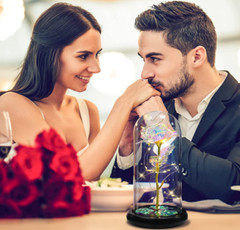 ON SALE!! Rose LED Light Glass Gifts for Wife Women Her Girlfriend Birthday Gift