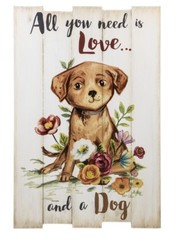 Ganz E9 Home Decor Wood Wall Art Plaque 12x18in Pet Lover Dog ER58133 Choose