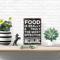 20.32*30.48 cm Metal Sign «Food Is Medicine»