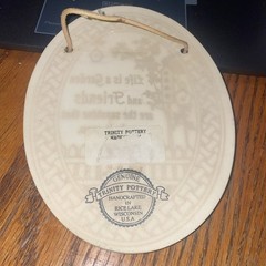 Trinity pottery Rice Lake Wisconsin wall hanging decoration Good friends plaques