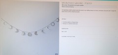 Restoration Hardware Moon Phases Metal Garland 96 in x 4 in New W/O Tag