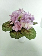 ARTIFICIAL 6″ Miniature African Violet – LAVENDER