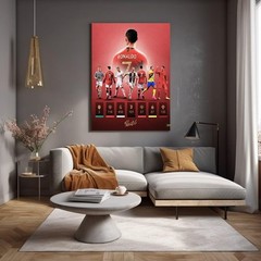 Superstar And Cristiano Ronaldo Signed Poster For Kids Fans Room Bedroom Wall De