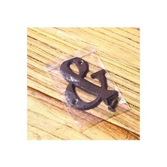 House Door Alphabet Letters and Numbers Signs Cast Wrought Iron Black Antique