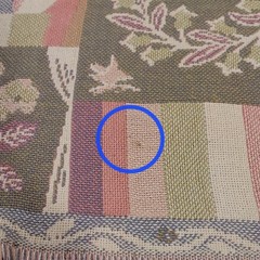 Woven Tapestry Throw Blanket Patchwork Americana Fringe Reversible Pastel VTG