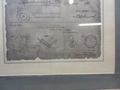 Automotive Patents. framed artwork, vintage 1930,1938